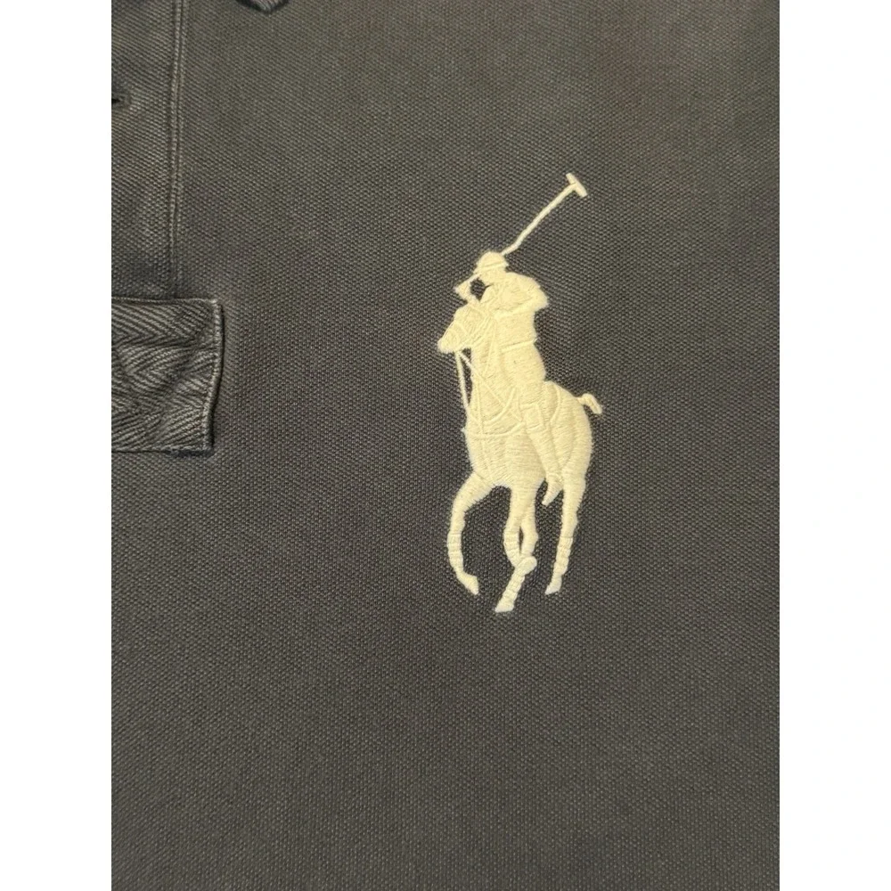 POLO RALPH LAUREN VINTAGE 90's BIG PONY LOGO 3 BACK HIT AND SLEEVE MENS XL‎